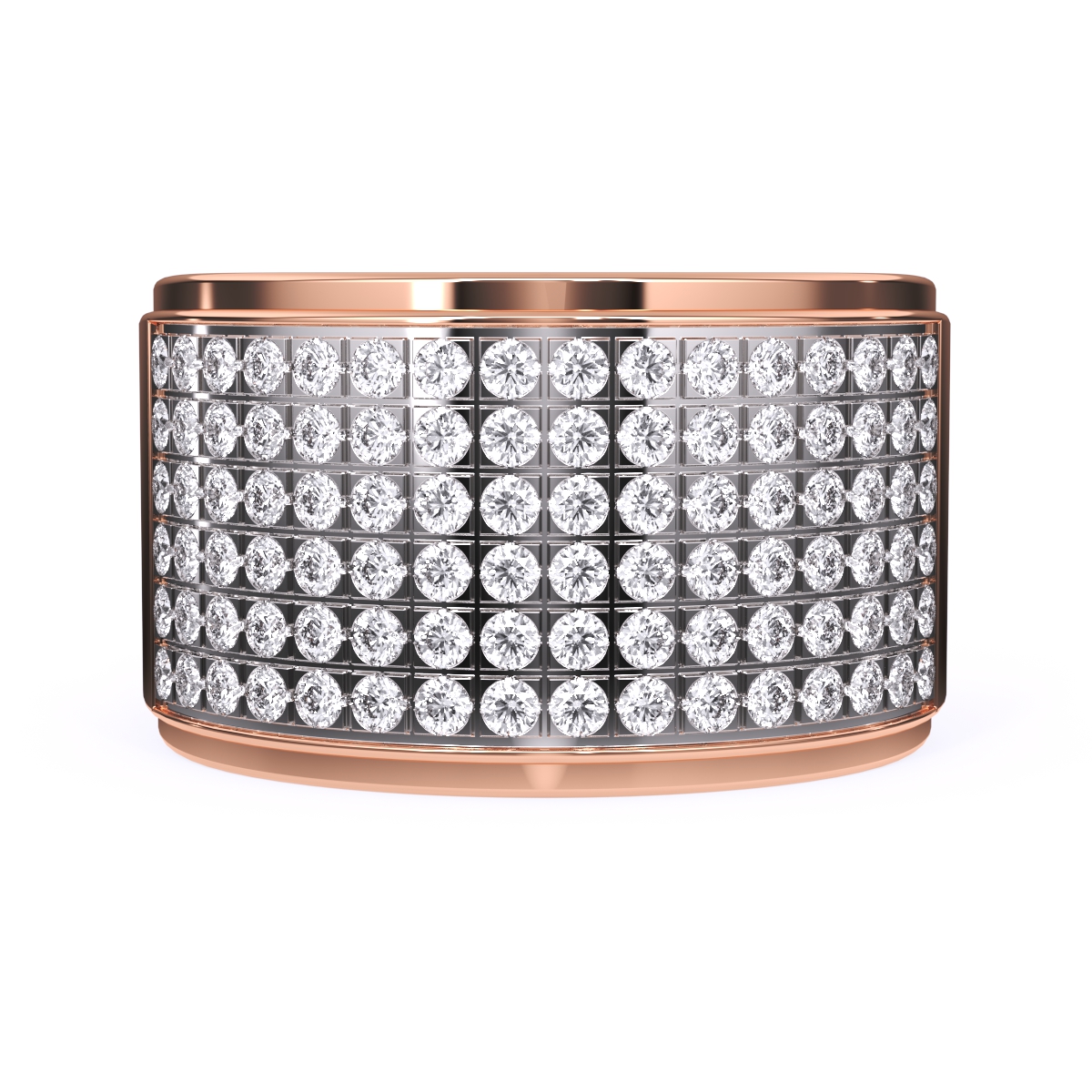 Elegant Lab Grown Thick Ring For Men